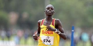 Dismas Yeko of Ndejje University wins 5,000 metres men final 
