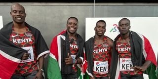 Kenya's 4*100m relay team