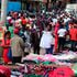 Second-hand clothe buyers and sellers at Gikomba market