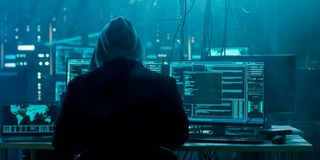 A hooded hacker