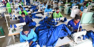 Workers at Rivatex in Eldoret