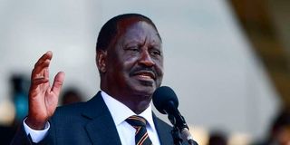 Former Prime Minister of Kenya Raila Odinga odm