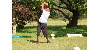 Junior golfer Arav Maisuria