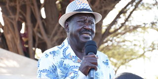 Raila Odinga address Isiolo residents in Garbatulla 