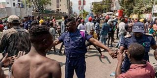 Congo protest.