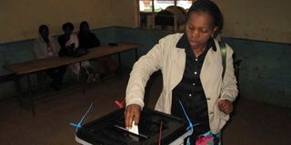 Voting Kenya election