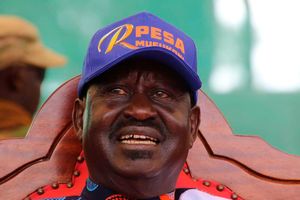 Azimio la Umoja presidential candidate Raila Odinga.