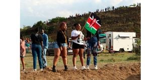 Rally fans enjoy moments at Sleeping Warrior spectators stage 