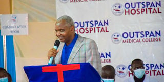 Outspan Teaching and Referral Hospital Nyeri executive director, Dr Macharia Kiruhi,