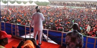 Azimio la Umoja One Kenya Coalition presidential candidate Raila Odinga