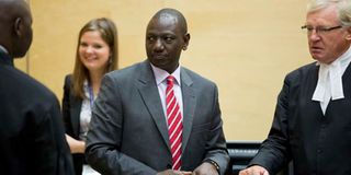 DP William Ruto at the ICC in The Hague in September 2013.