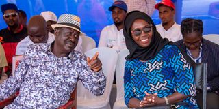 Raila Odinga and Martha Karua