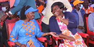 Martha Karua and Gladys Wanga