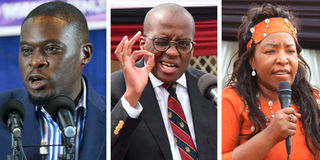 Johnson Sakaja, Polycarp Igathe and Ann Kagure gubernatorial debate 