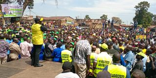 DP Ruto addressing a rally in Mbale, Vihiga County