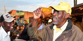 Mzee James Kimaiyo, 75, from Sugoi in Uasin Gishu County.