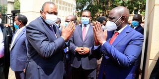 President Uhuru Kenyatta and his Deputy William Ruto.