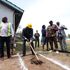 Education CS George Magoha during the groundbreaking ceremony for the construction of CBC classrooms at Pumwani Boys.