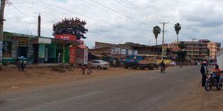 A snapshot of a street along Sagana-Murang'a road