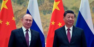 Russian President Vladimir Putin and Chinese President Xi Jinping 