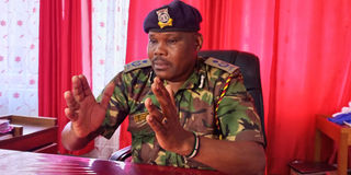 Nakuru County Police Commander Peter Mwanzo 