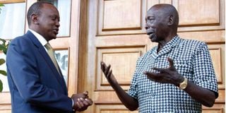 Uhuru Kenyatta, Daniel arap Moi 