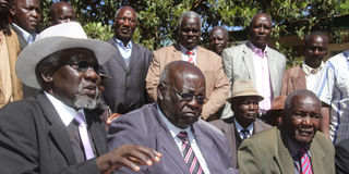 Kalenjin elders, through their council Myoot rallying North Rift political leaders to support William Ruto