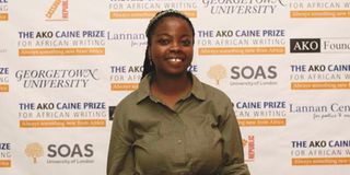 Kenyan author, Idza Luhumyo, winner of the 2022 AKO Caine Prize for African Writing.