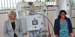 newly installed oxygen plant in Kitui Referral Hospital