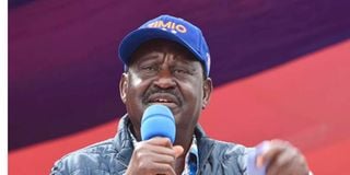 Raila Odinga in Eldoret