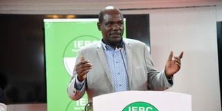 IEBC Chairman Wafula Chebukati.