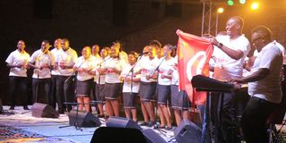 State House choir Dougga International Festival, Tunisia.
