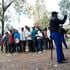 People queue to vote at the NSSF polling in Starehe constituency.