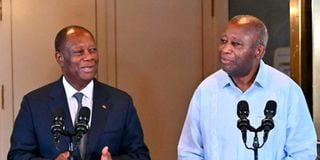 Ouattara and Gbagbo