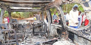 MP Kabebea car burnt