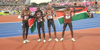 Team Kenya Commonwealth Games 4x400m team