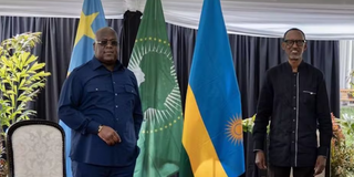 DRC President Félix Tshisekedi and Rwanda President Paul Kagame