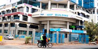 The National Hospital Insurance fund building in Nairobi.
