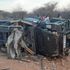 Land Cruiser which overturned in Logerded, Samburu East 
