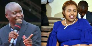 Newly elected UDA MPs Bernard Kitur (Nandi Hills) and Marianne Keitany (Aldai).