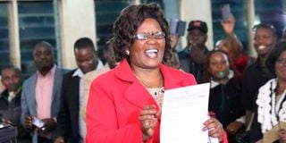 Meru Governor-elect Kawira Mwangaza.