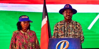Azimio la Umoja presidential candidate Raila Odinga