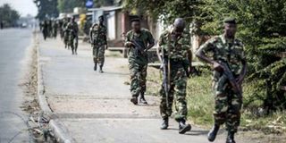 Burundi soldiers.