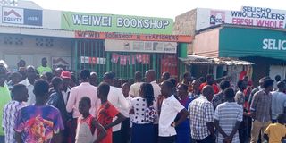 Weiwei Superstore in Lokichar town where armed robbers injured three workers and stole Sh 3million cash