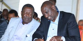 William Ruto during the meeting with Kenya Kwanza leaders karen mudavadi