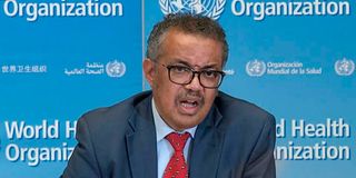 World Health Organization Chief Tedros Adhanom Ghebreyesus.