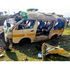 The wreckage of a matatu that was involved in an accident August 19.
