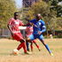 FC Talanta midfielder Alex Lughanji (left) vies with Bandari midfielder Whyvonne Isuza