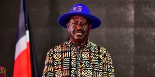 .Azimio la Umoja One Kenya presidential candidate Raila Odinga