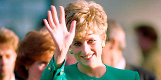 The late Diana, Princess of Wales. 